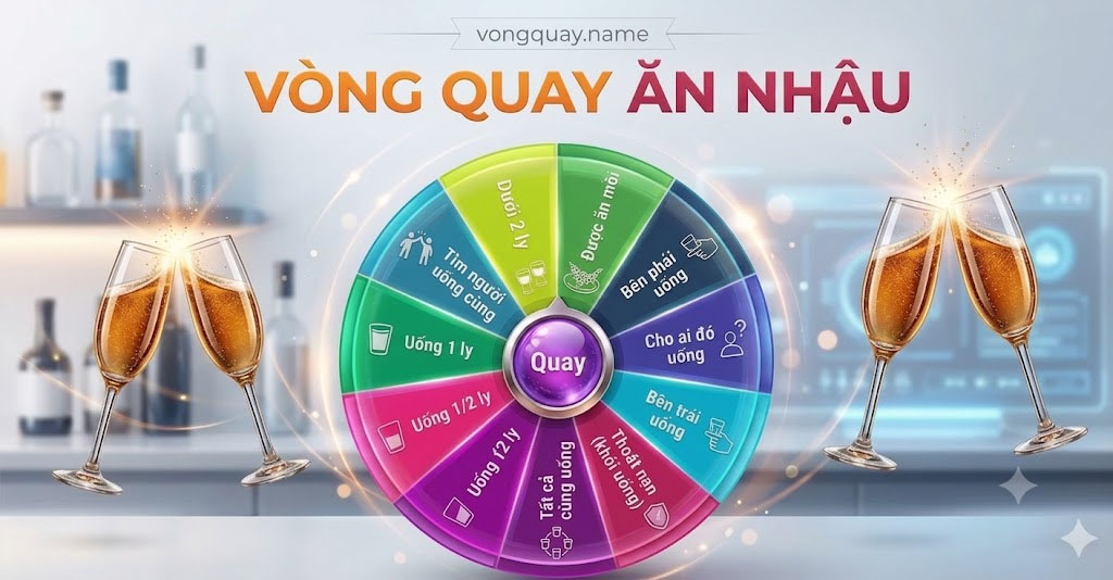 Vòng quay ăn nhậu – Trò chơi vui cho bàn nhậu bạn bè