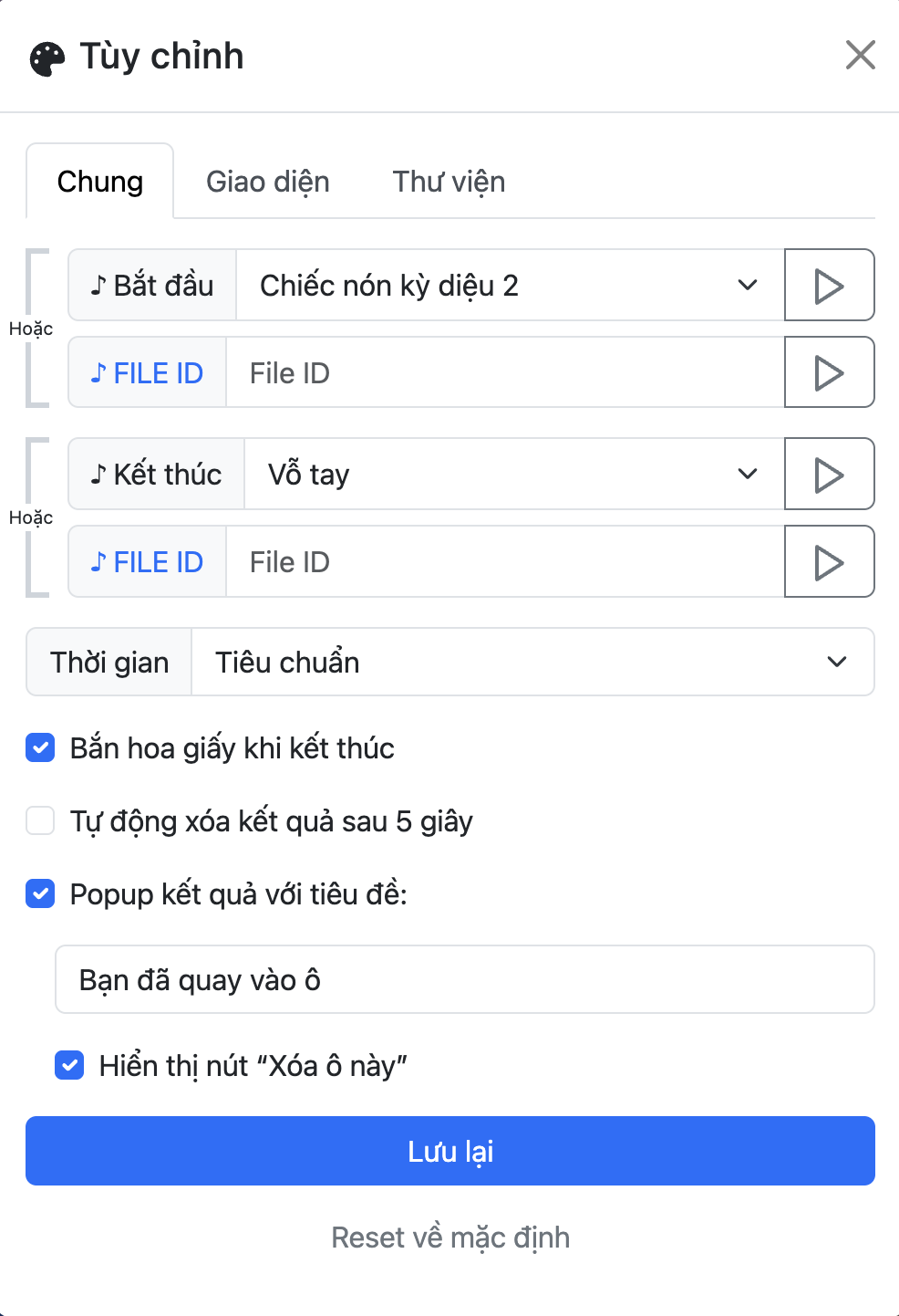 Tab chung