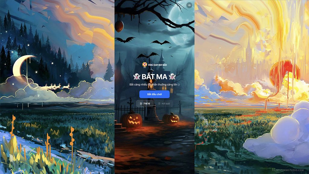 Kết quả được Game bắt ma như này